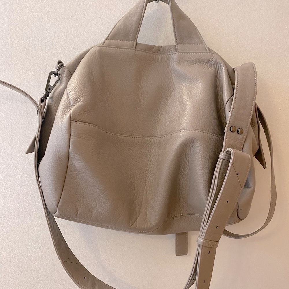 Christopher Kon Vika Crossbody Duffel  Purse Putty Tone - Picture 4 of 11